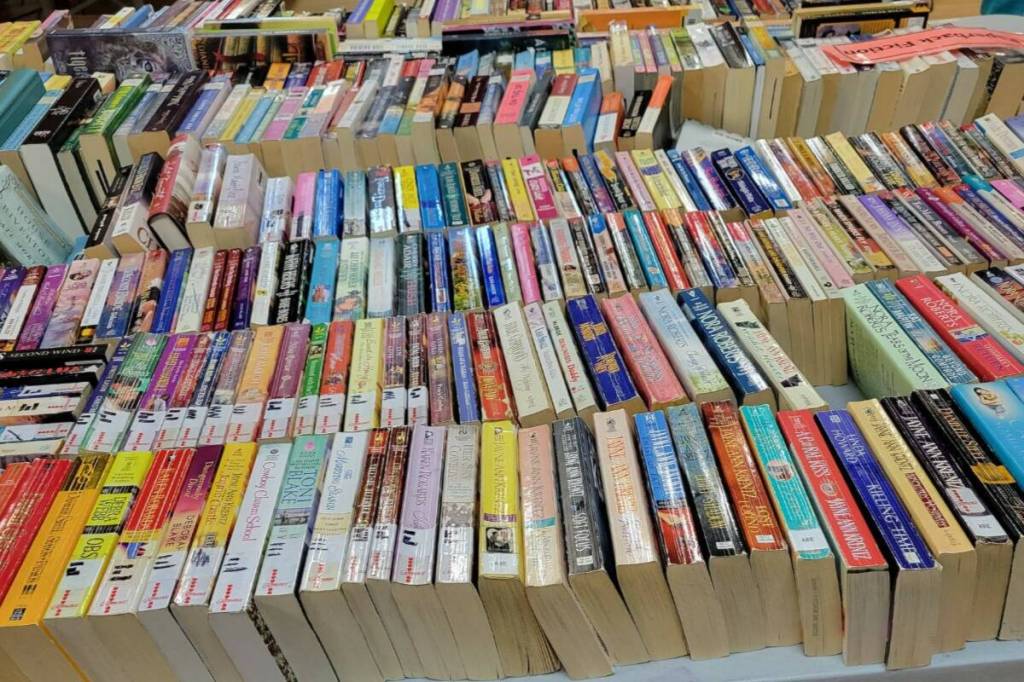 Some donated books end up at the semi-annual Castlegar Library book sale. (File photo)